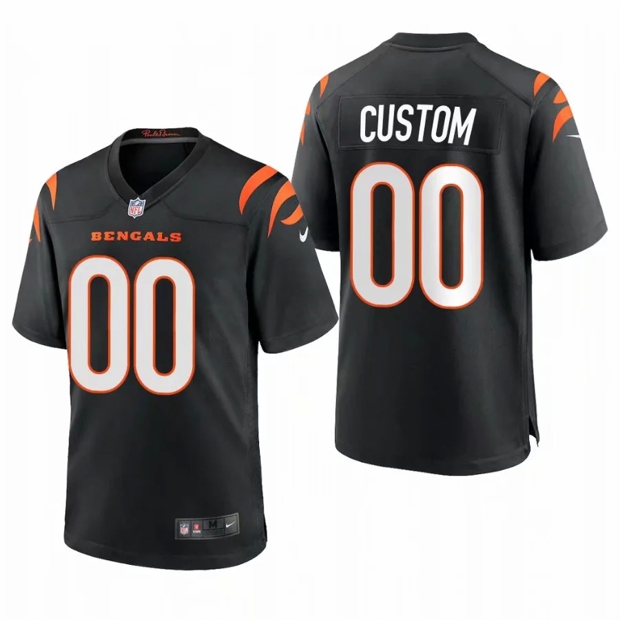 Custom Men Cincinnati Bengals Black Nike Limited 2021 New NFL Nike Jerseys